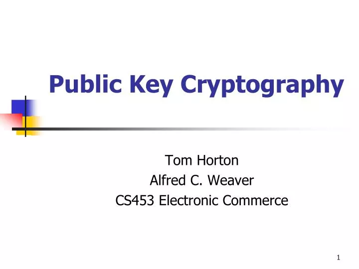 public key cryptography