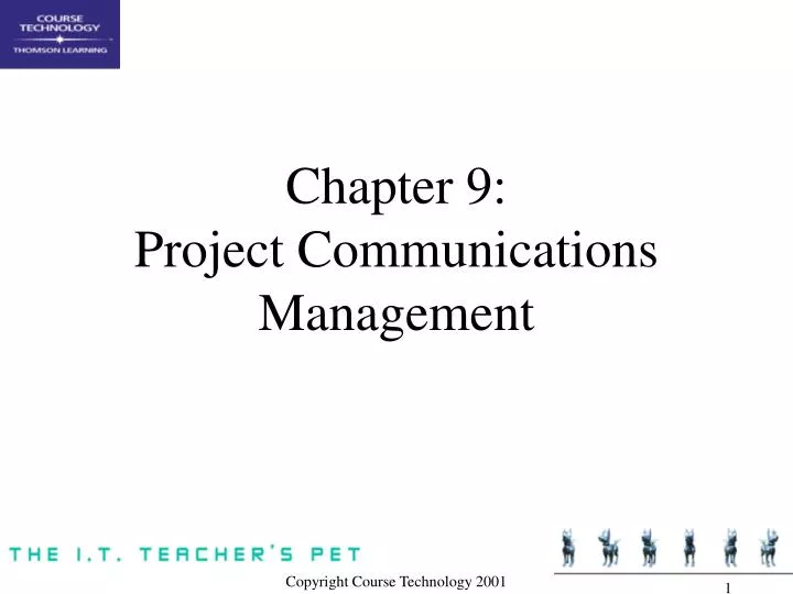 chapter 9 project communications management