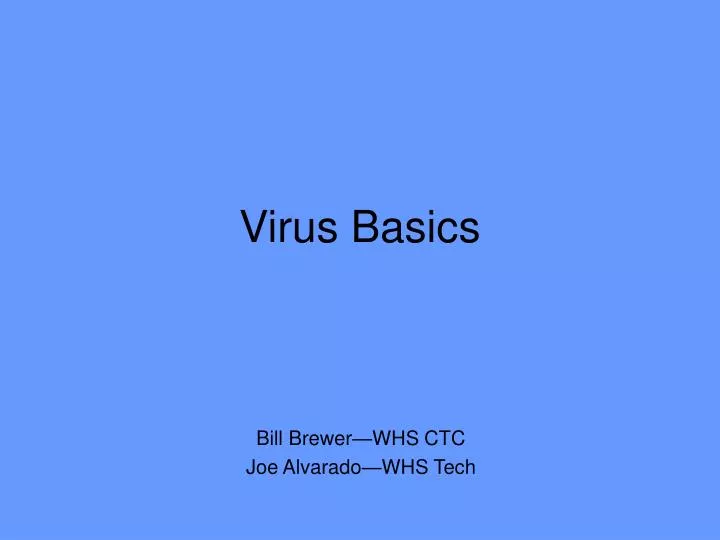 virus basics