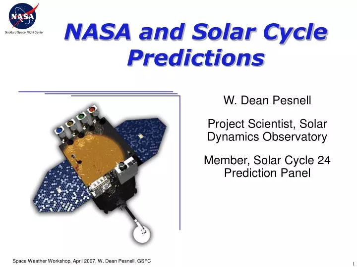 nasa and solar cycle predictions