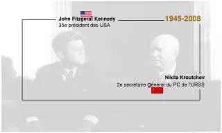 John Fitzgera l Kennedy 35e président des USA