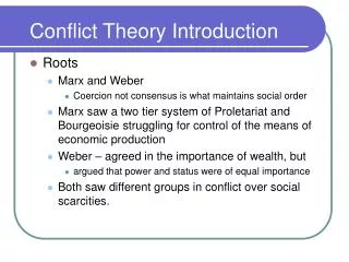 Conflict Theory Introduction