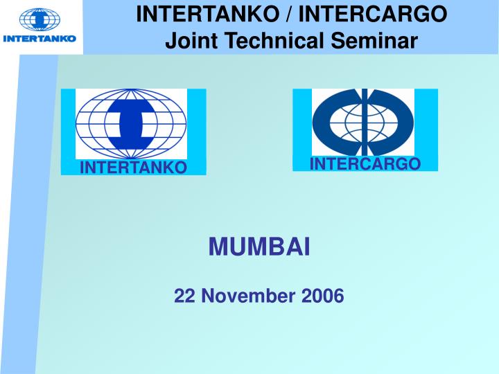 intertanko intercargo joint technical seminar