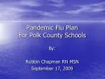 Pandemic Flu Plan For Polk County Schools