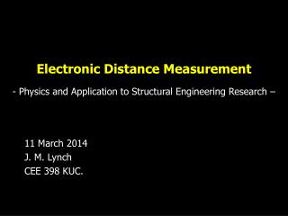 Electronic Distance Measurement