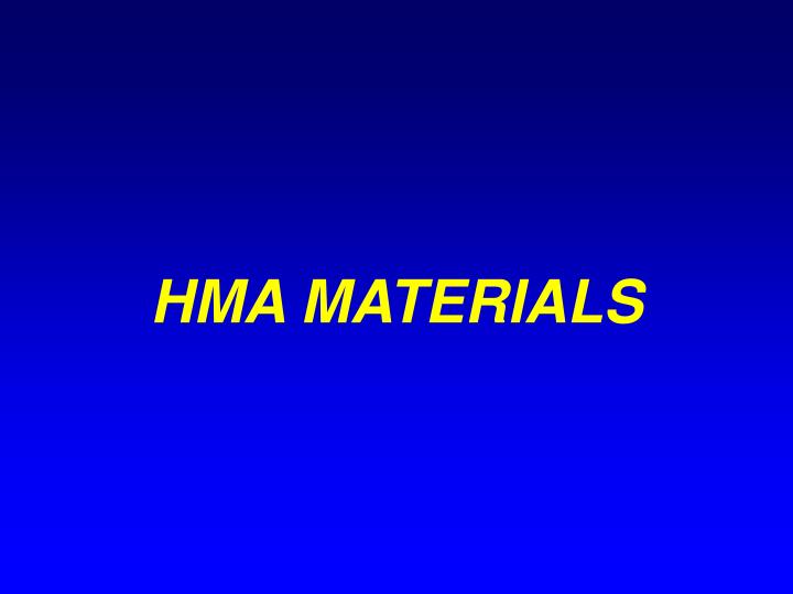hma materials