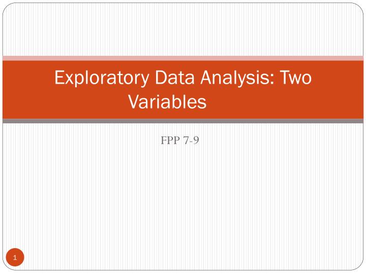 exploratory data analysis two variables