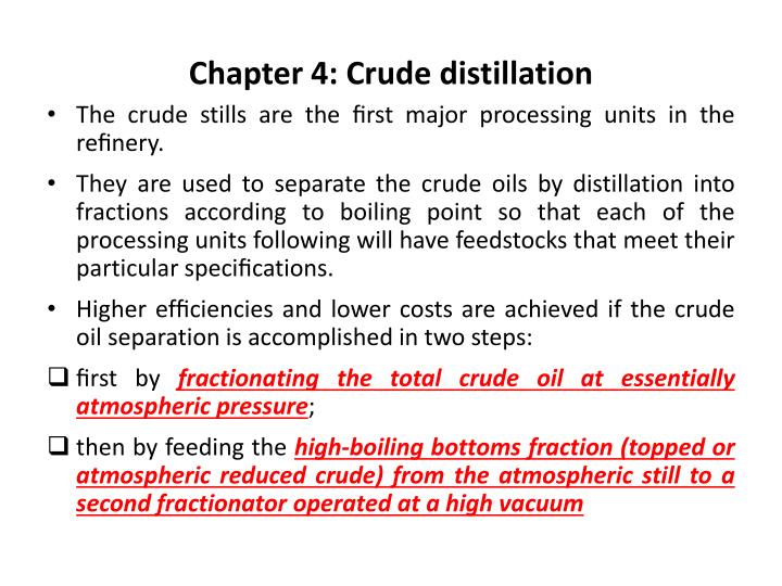 chapter 4 crude distillation
