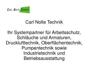 Carl Nolte Technik
