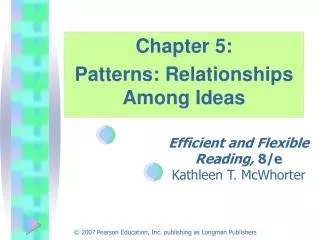 Efficient and Flexible Reading, 8/e Kathleen T. McWhorter