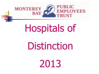 Hospitals of Distinction 2013