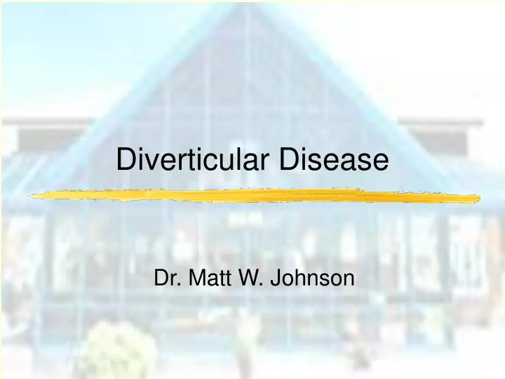 diverticular disease