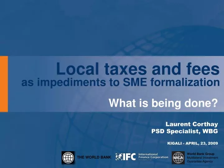 local taxes and fees as impediments to sme formalization