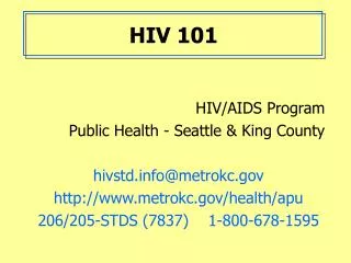 HIV 101