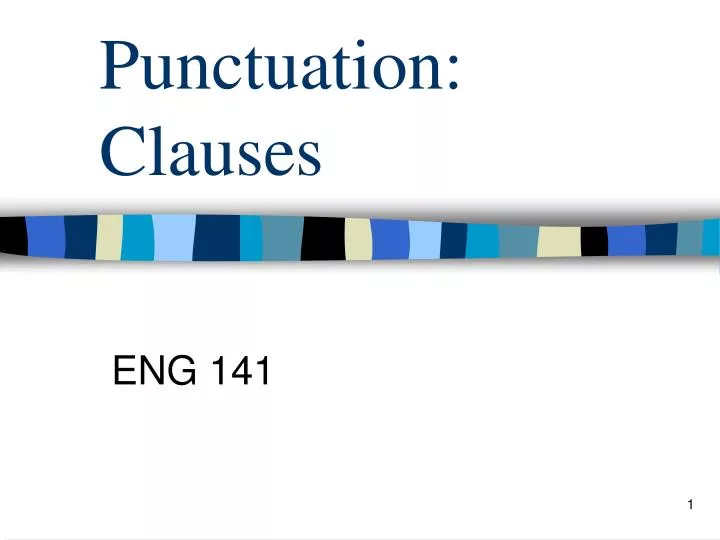 punctuation clauses