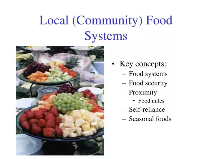 local community food systems