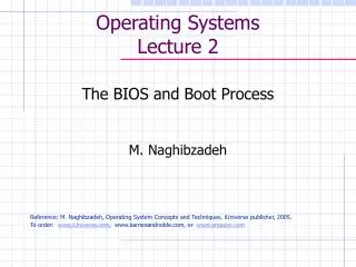 Operating Systems Lecture 2