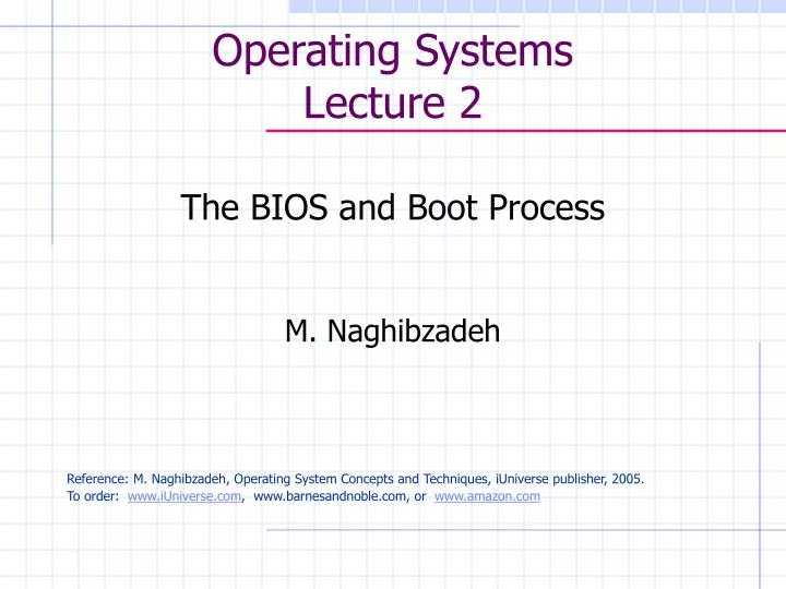 operating systems lecture 2