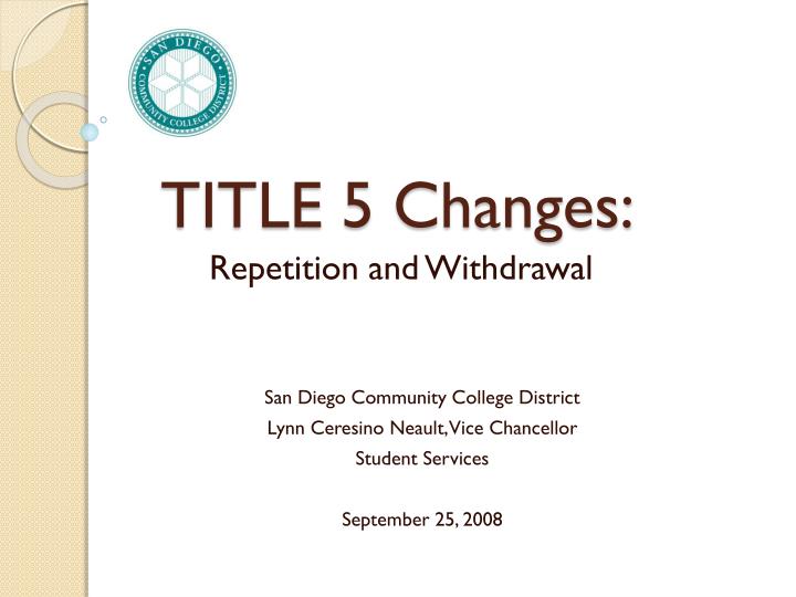 title 5 changes