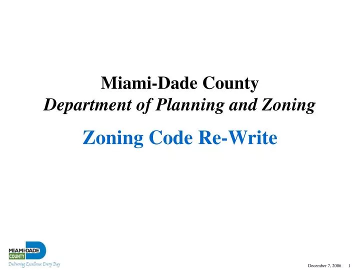 zoning code re write