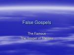 False Gospels - slide 1