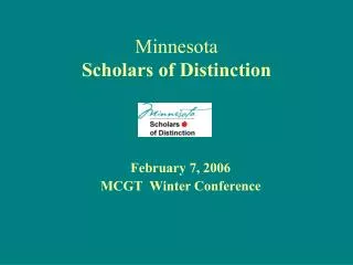 Minnesota Scholars of Distinction