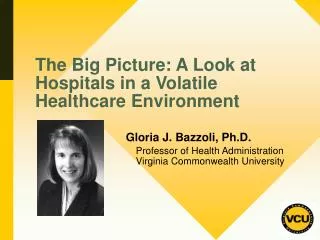 The Big Picture: A Look at Hospitals in a Volatile Healthcare Environment