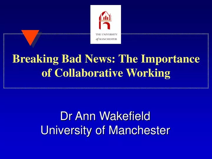 breaking bad news the importance of collaborative working