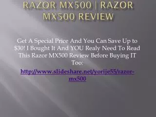 Razor MX500