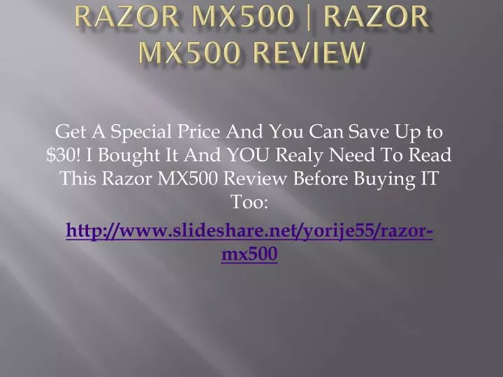 razor mx500 razor mx500 review