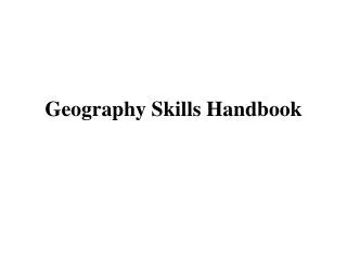 Geography Skills Handbook