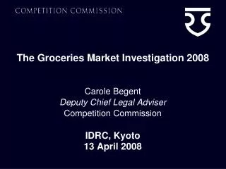 The Groceries Market Investigation 2008