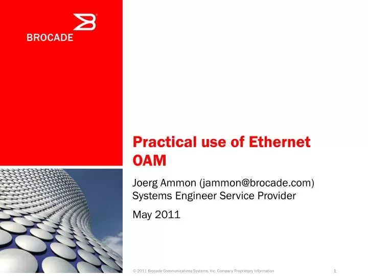 practical use of ethernet oam