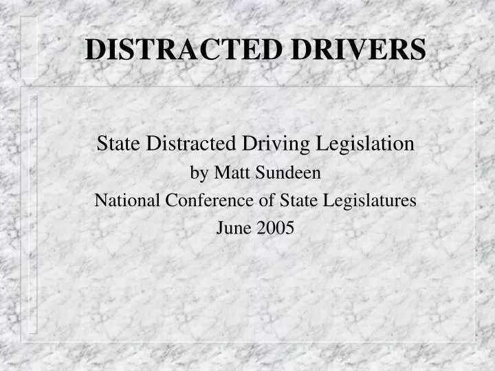 distracted drivers