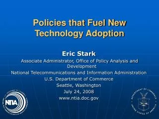 Policies that Fuel New Technology Adoption