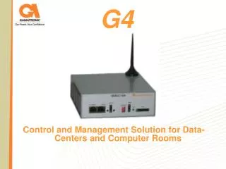 Control and Management Solution for Data-Centers and Computer Rooms