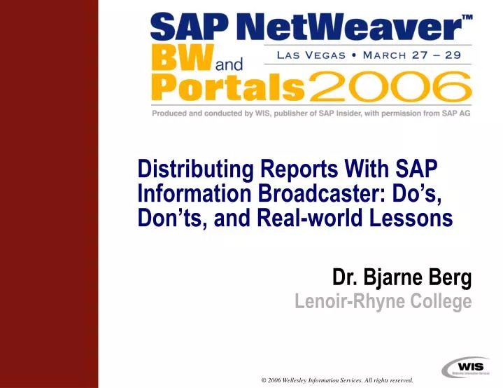 distributing reports with sap information broadcaster do s don ts and real world lessons