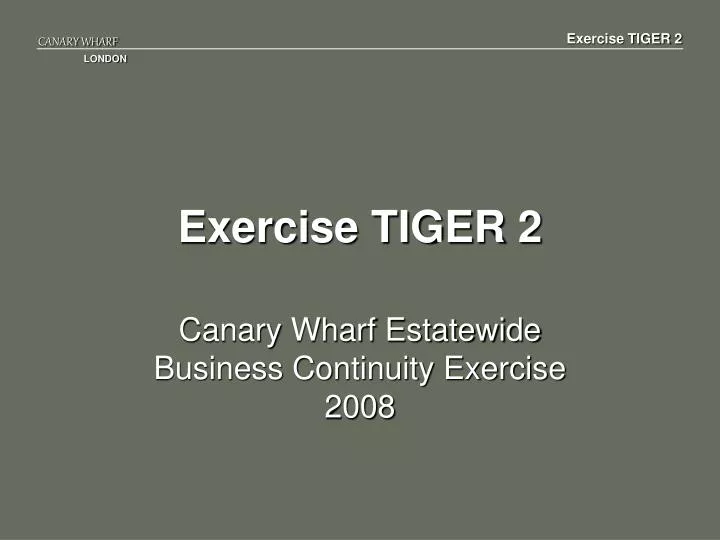 exercise tiger 2