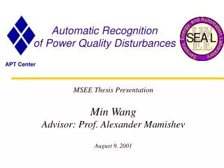 Automatic Recognition of Power Quality Disturbances