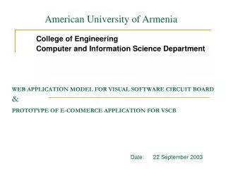 WEB APPLICATION MODEL FOR VISUAL SOFTWARE CIRCUIT BOARD &amp; PROTOTYPE OF E-COMMERCE APPLICATION FOR VSCB