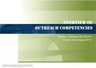 overview of Outreach competencies