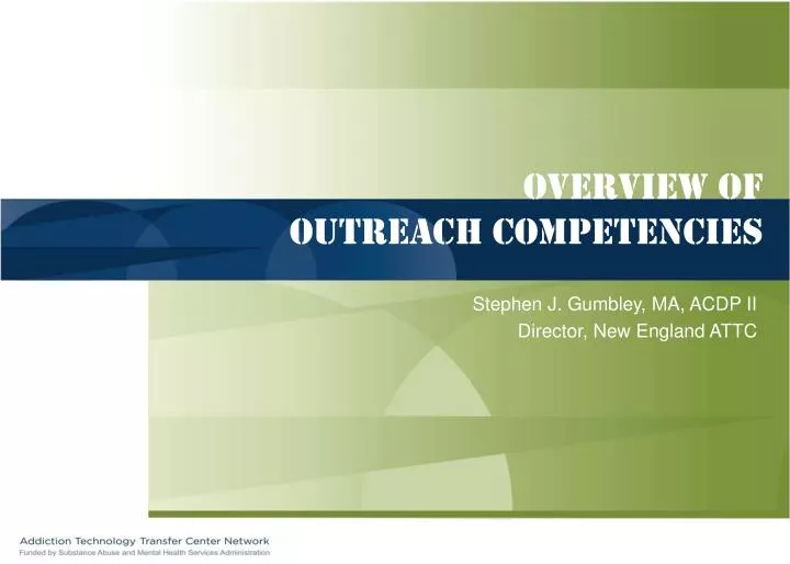 overview of outreach competencies
