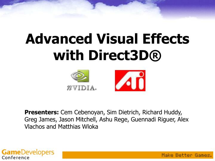 advanced visual effects with direct3d