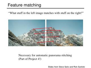 Feature matching