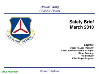 Safety Brief March 2010