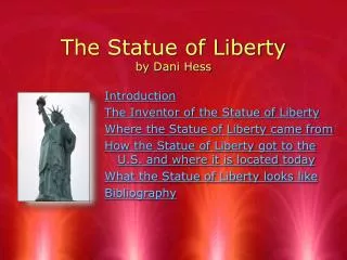 The Statue of Liberty by Dani Hess