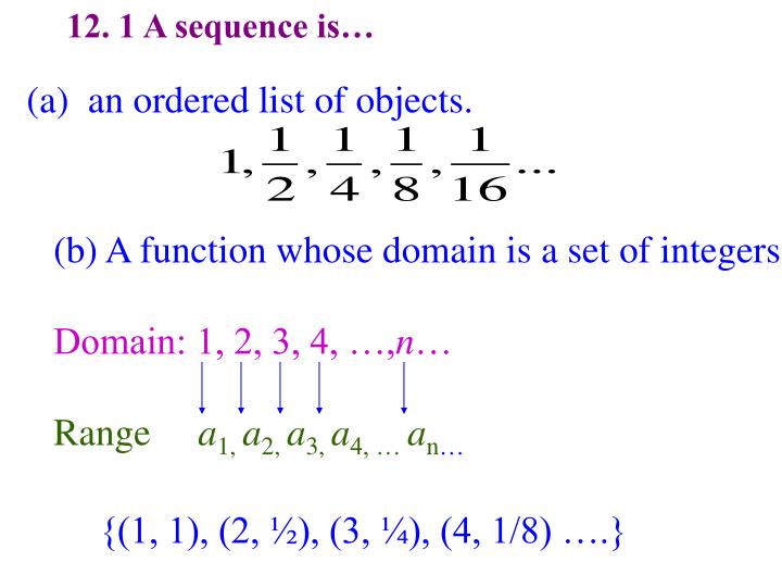 12 1 a sequence is