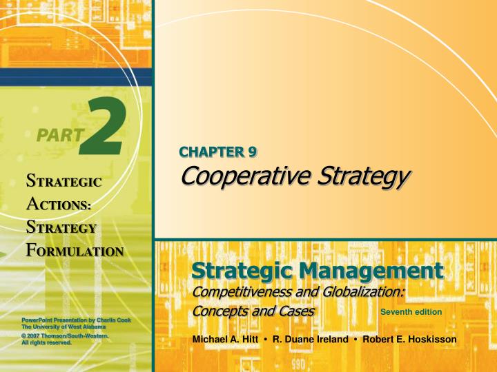 chapter 9 cooperative strategy