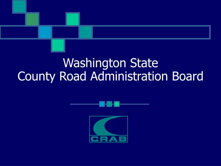 washington state county road administration board