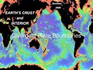 Divergent Plate Boundaries